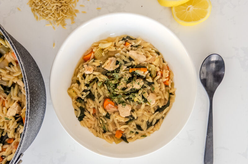 Lemon Chicken Orzo Soup