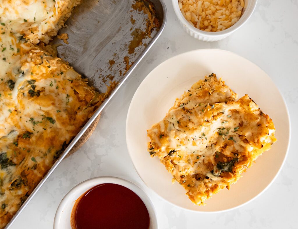 Showing how big a serving is! 
