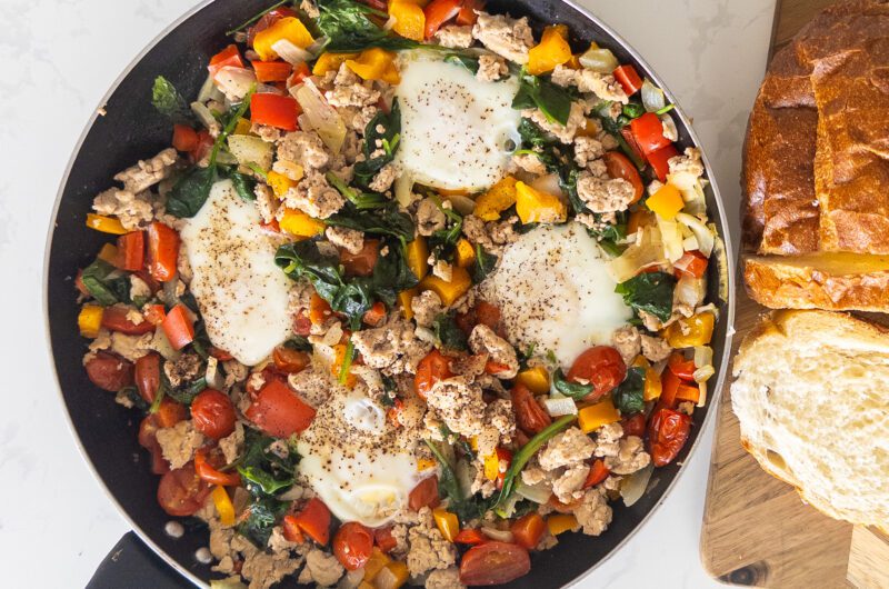 Chicken and Veggie Breakfast Skillet