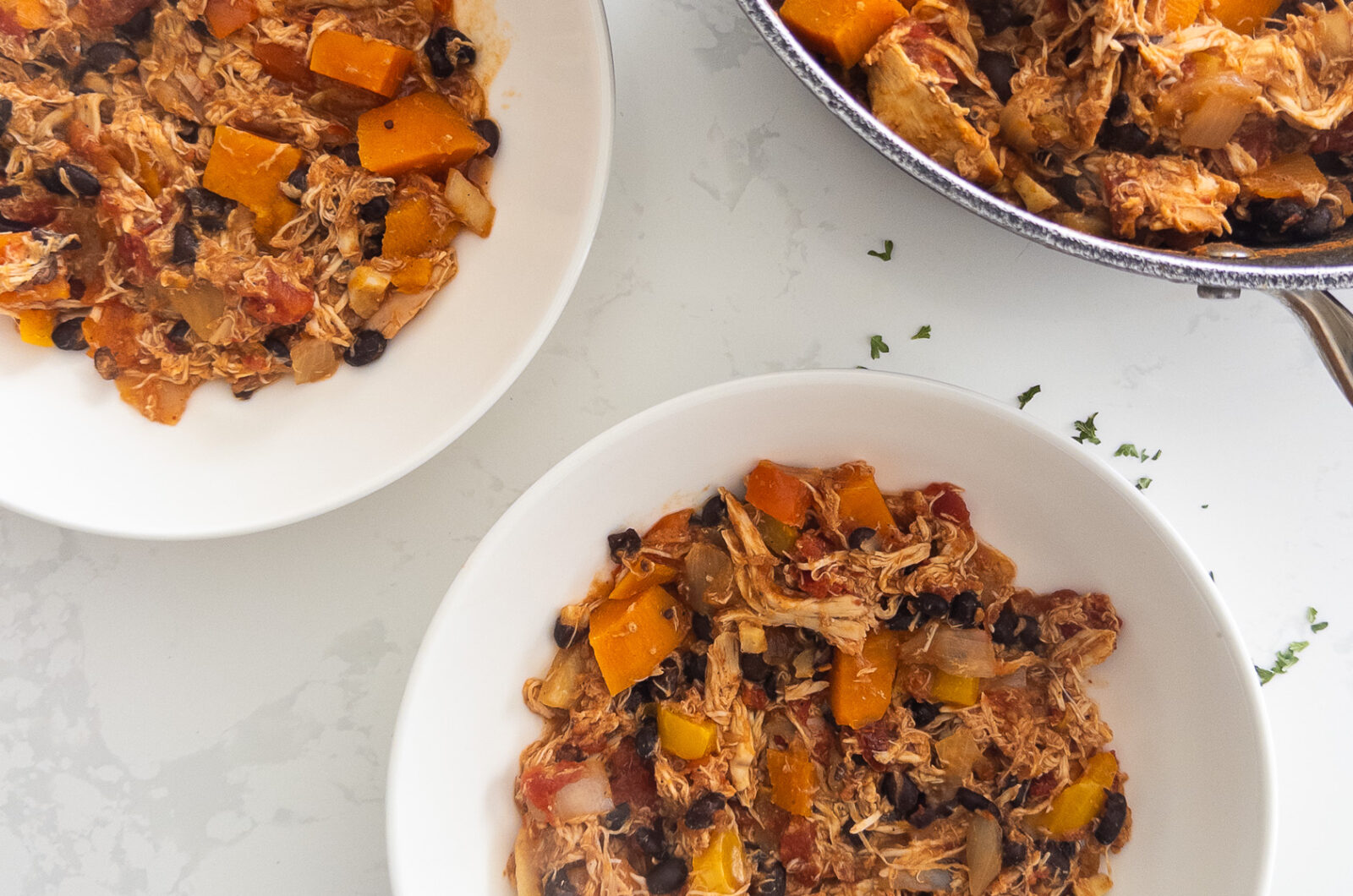 Spiced Sweet Potato Chicken Chili