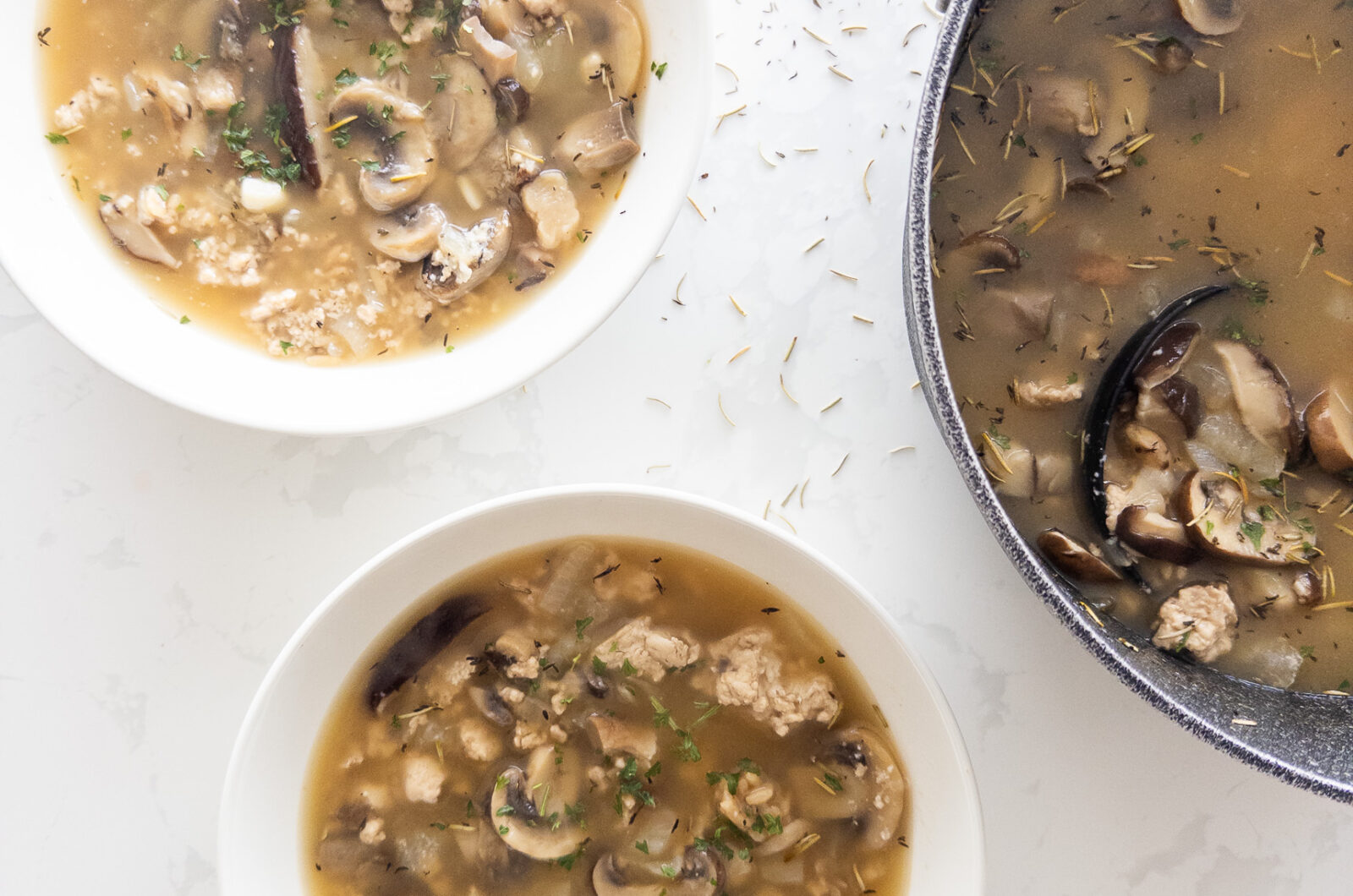 Mushroom, Chicken, and Wild Rice Soup