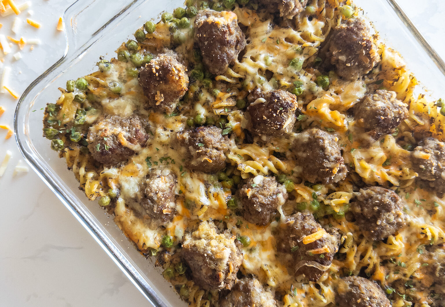 Swedish Meatball Pasta Bake