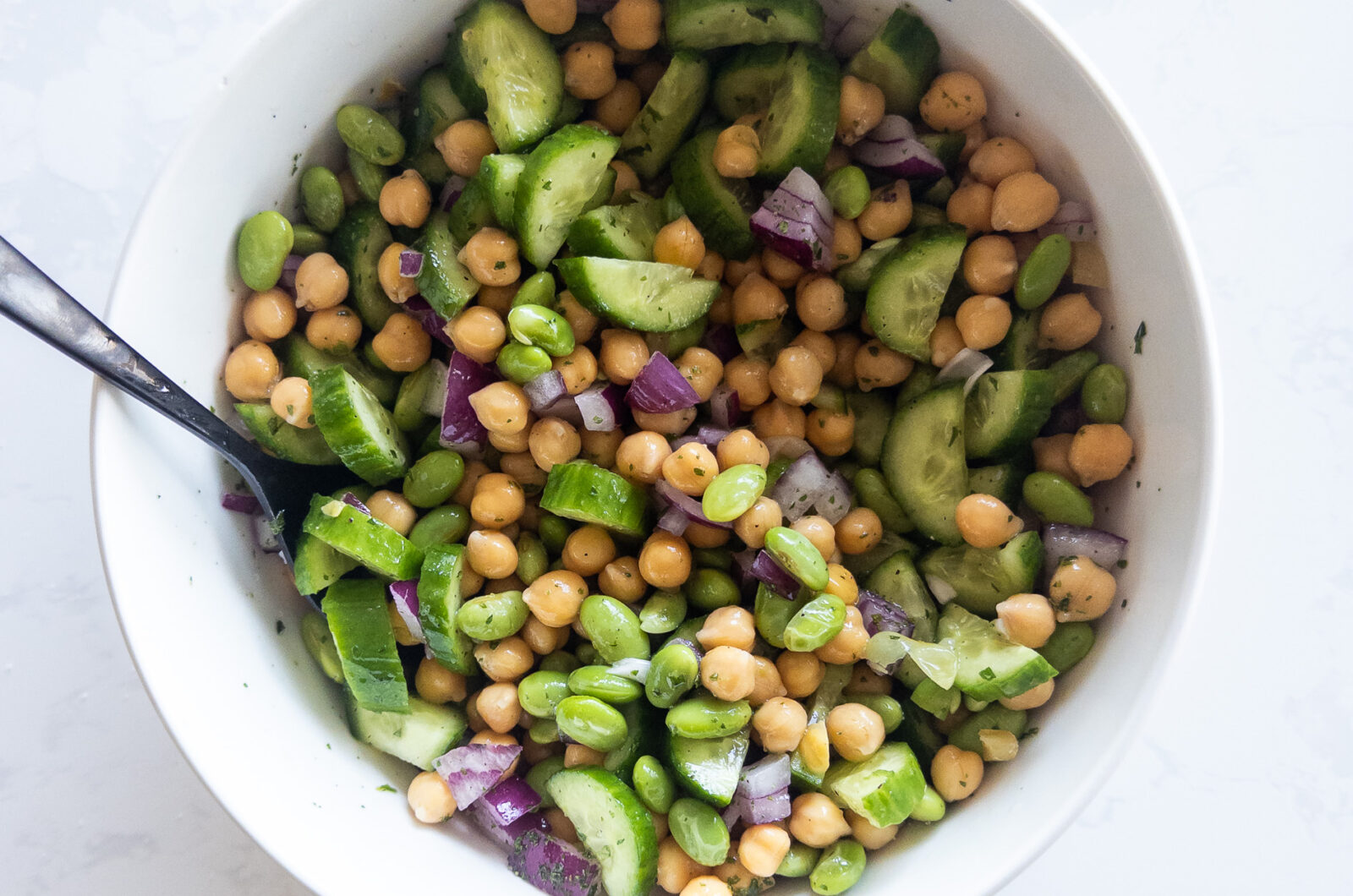 Chickpea and Edamame Salad