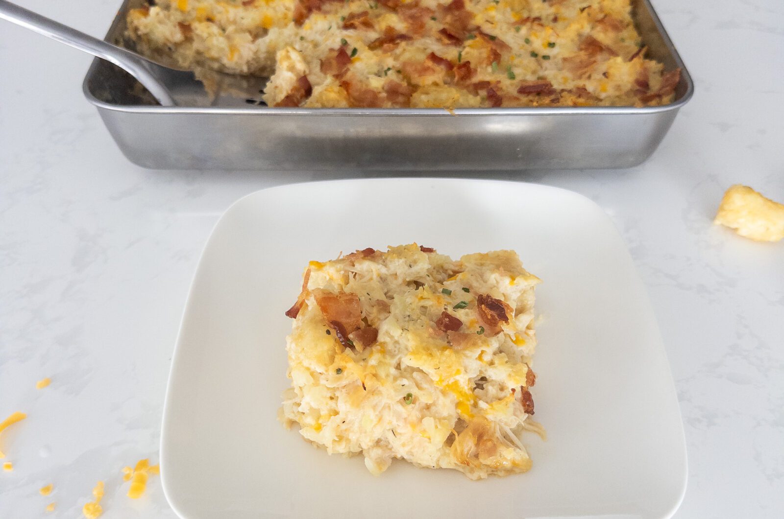 Cheesy Tater Tot Chicken Casserole