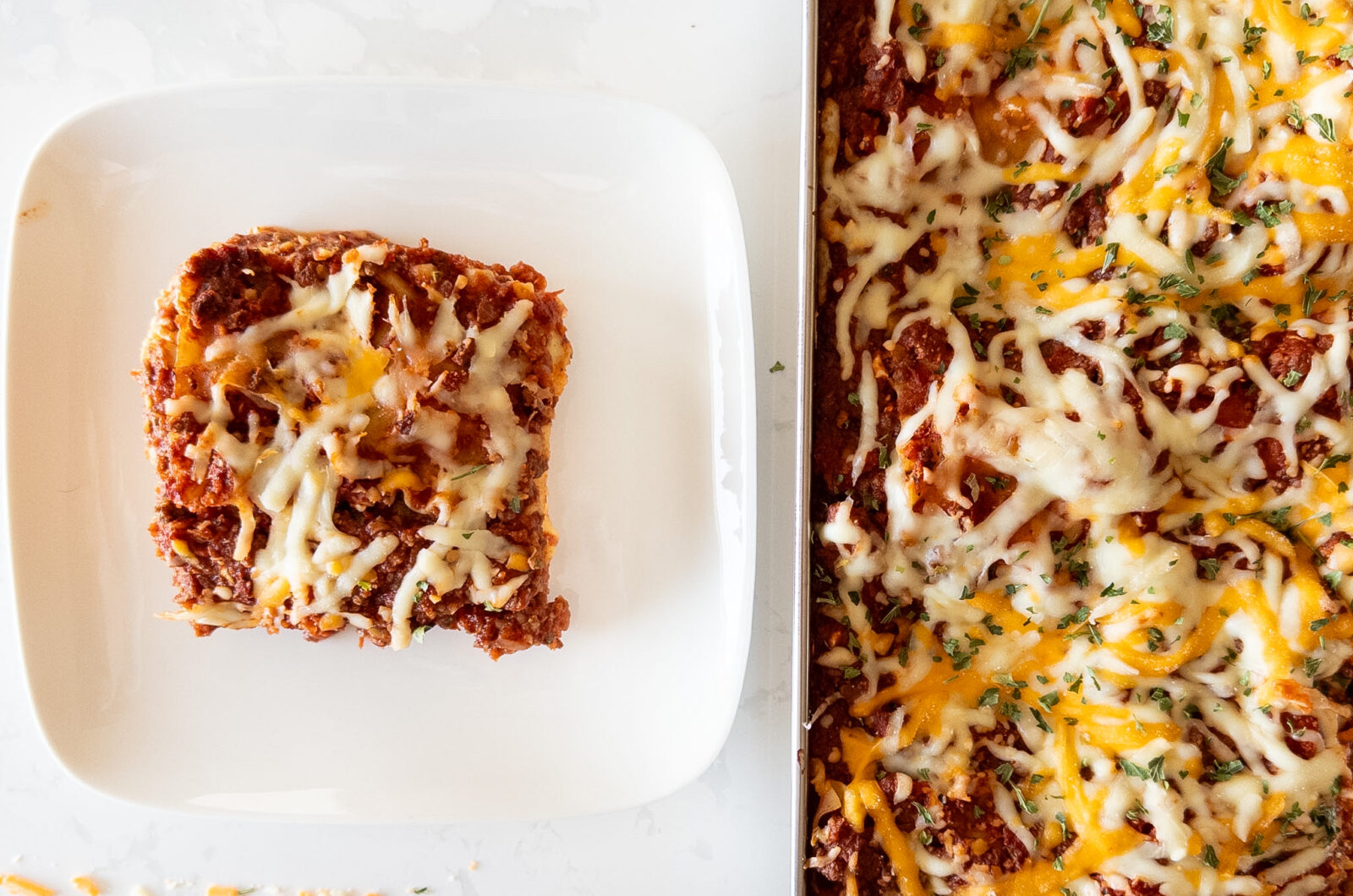 Healthy Hearty Beef & Veggie Lasagna