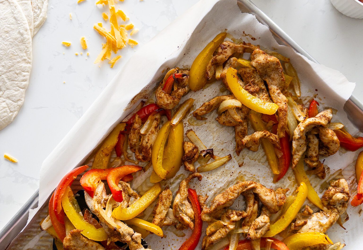 Sheet Pan Chicken Fajitas