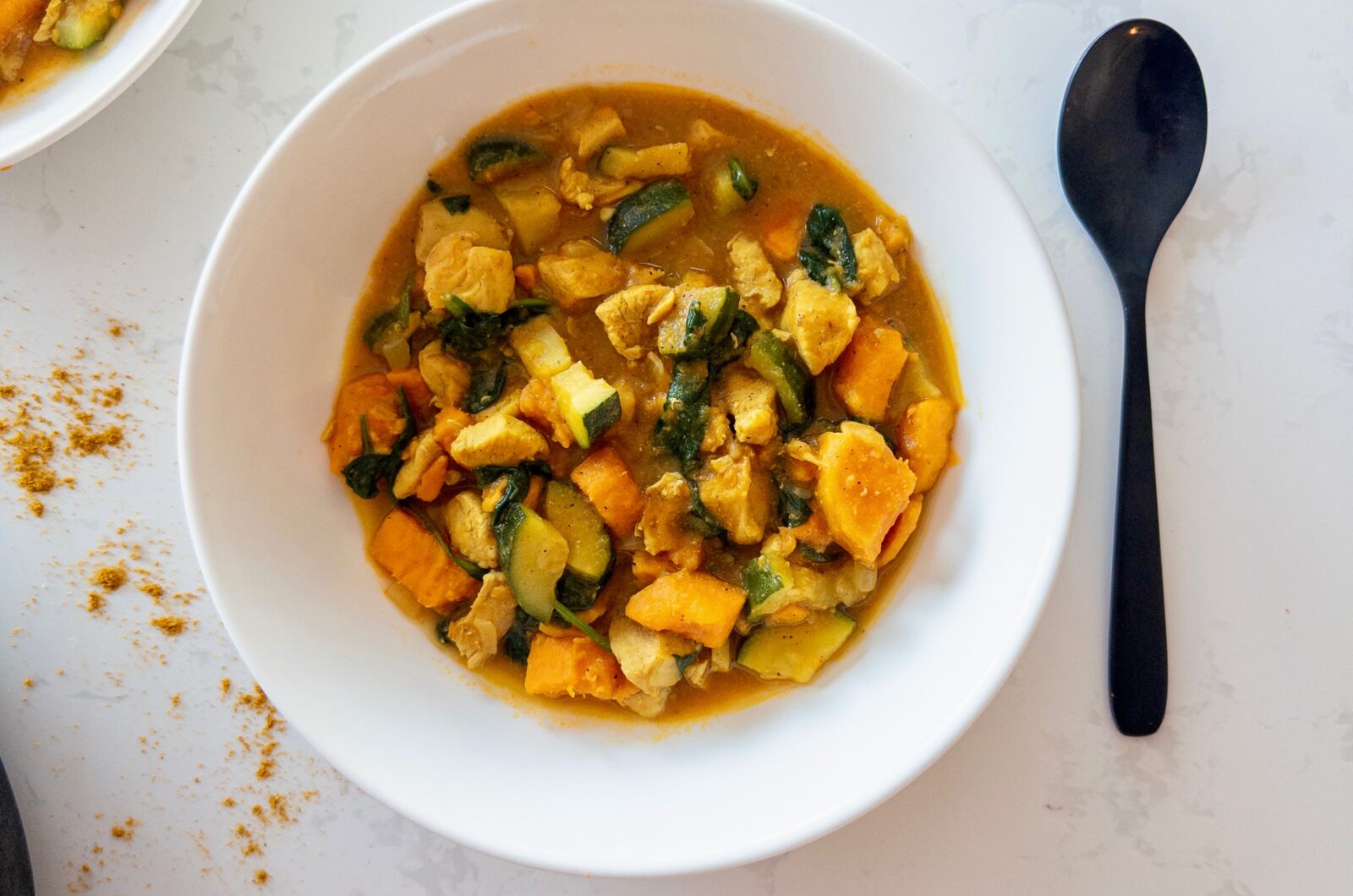One-Pot Chicken, Sweet Potato & Zucchini Curry