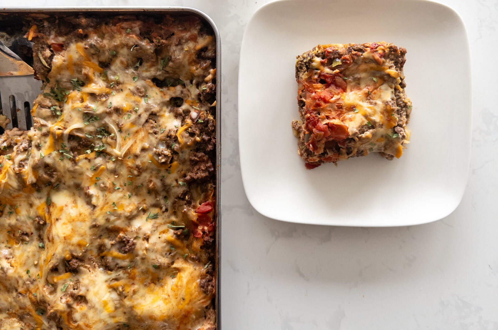 High Protein Taco Lasagna