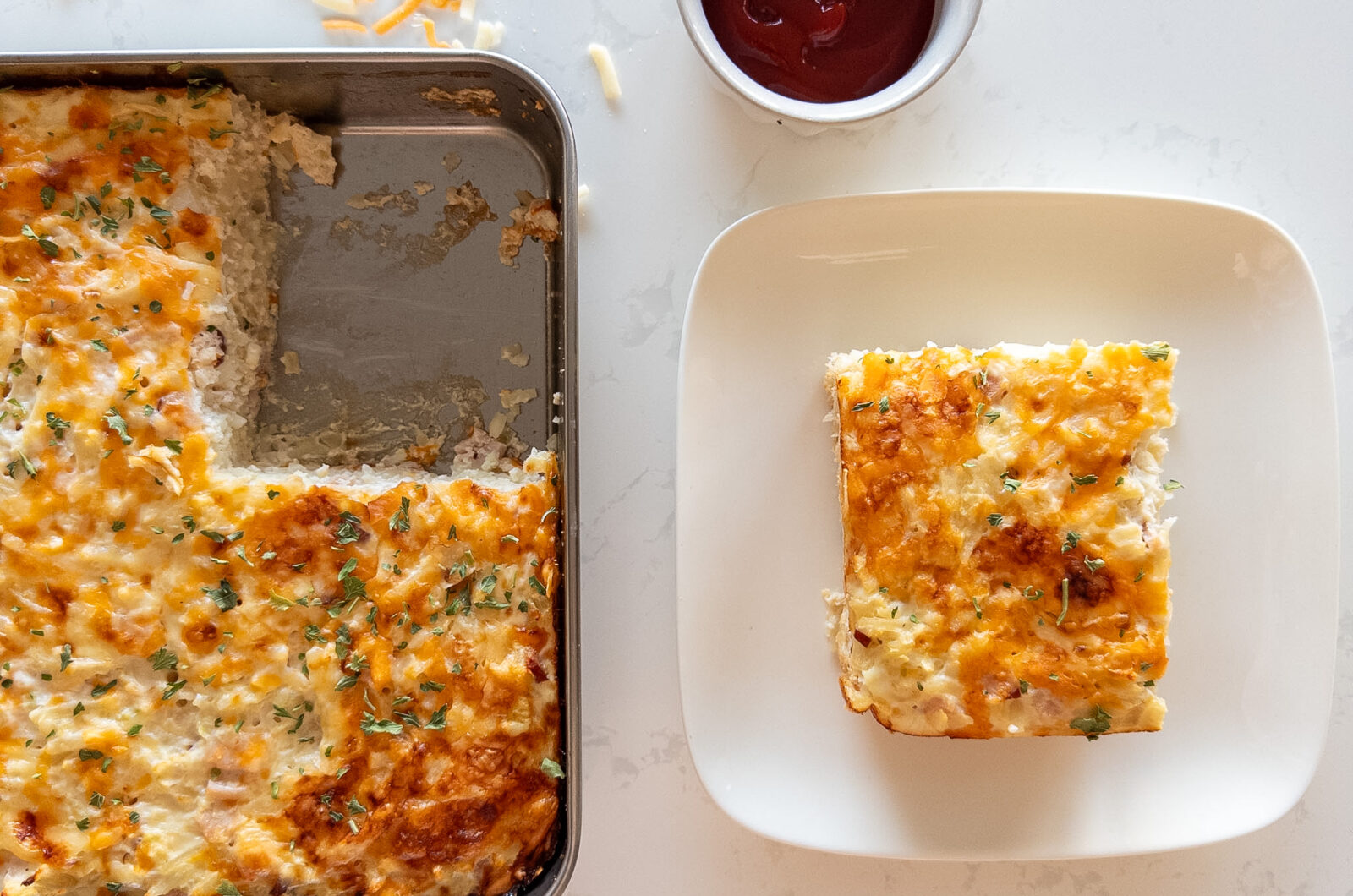 Cheesy Bacon and Hashbrown Casserole