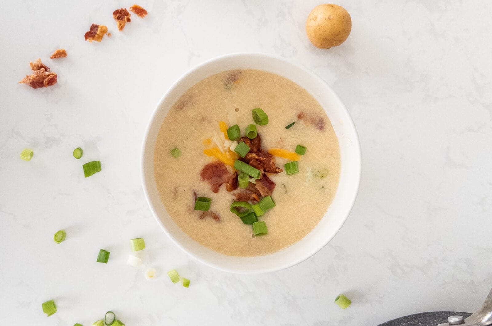 High-Protein Loaded Baked Potato Soup