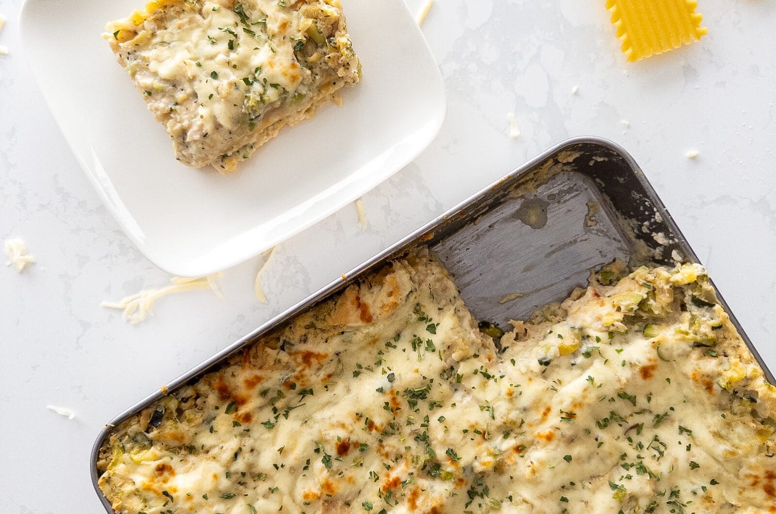 Creamy Chicken Lasagna with Hidden Vegetables