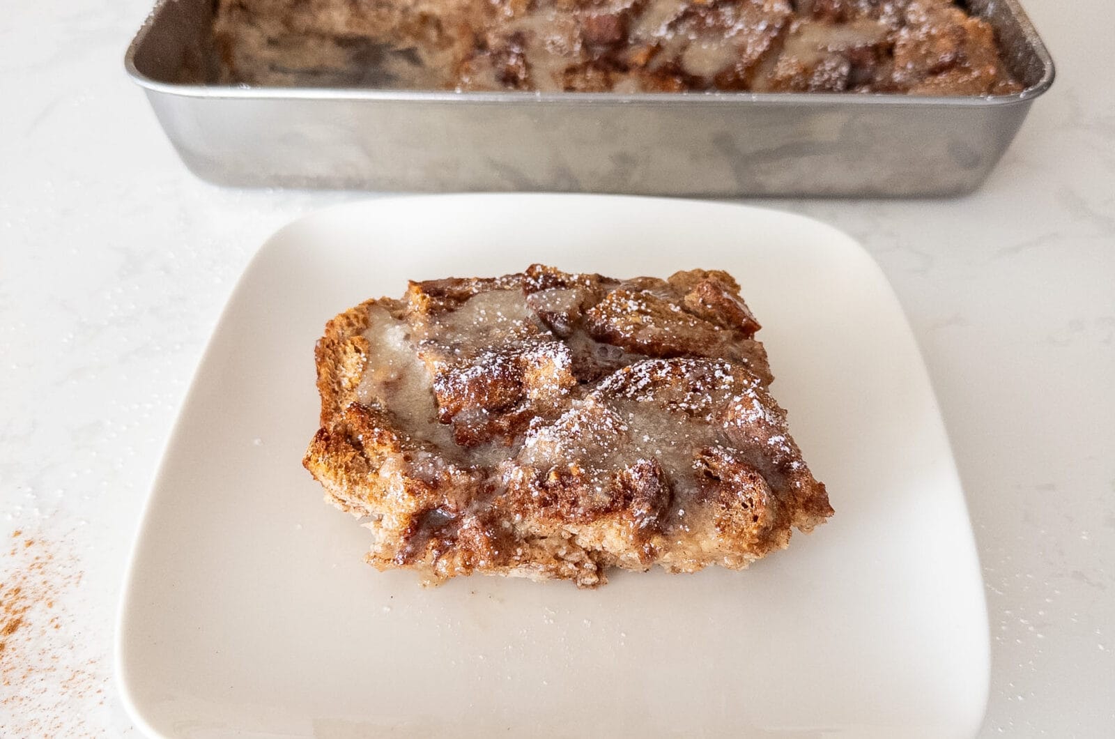 High Protein Cinnamon Roll French Toast